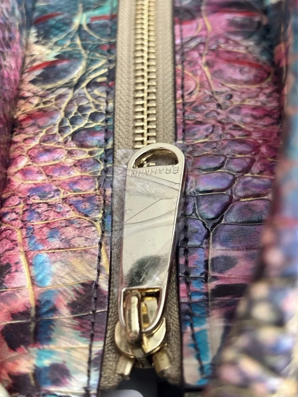 NWT Brahmin Large Elaine Shapeshifter Melbourne & Matching Wallet.